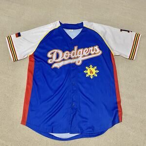 Los Angeles Dodgers Filipino Night 2021 Philippines Flag SGA Jersey Adult XL